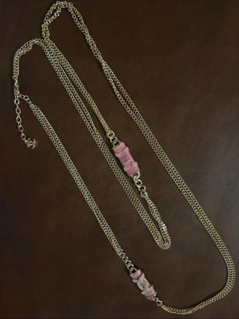 ✨💖 Chanel 🩰 CC 🪩 48” Multi chain ⛓️ Necklace 💎 ✨